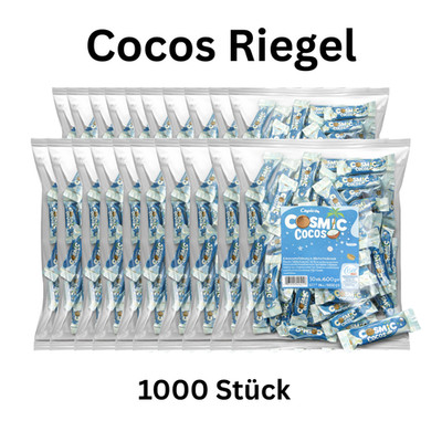 1000x Cocos Riegel Kokos Großpackung Wurfmaterial Süßigkeiten Einzelverpackt