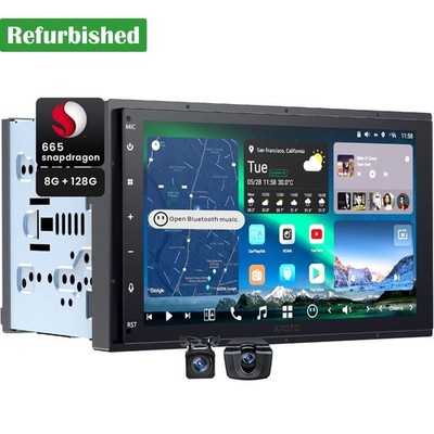 ATOTO 7IN 2DIN Car Stereo GPS Wireless CarPlay Android Auto AI Vision+ Dual Cam