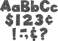 Composition 4" Fun Font Letters Combo Pack TCR9328 