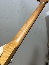 DIY Big head 21 fret Roasted Flame Maple Rosewood Electric Guitar Neck hole:8mm