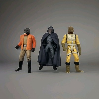 1997 Star Wars Action Figure Lot of 3 Garindan Long Snoot, Ponda Baba, Bossk