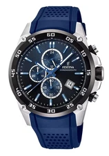 Festina The Originals Chronograph Blue Dial Quartz 100M Men's Watch F20330-A