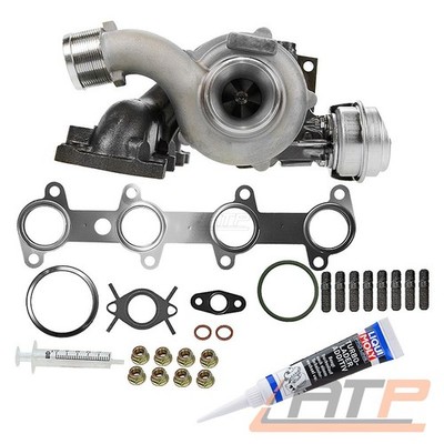 ABGAS-TURBO-LADER + KRÜMMER + DICHTSATZ MONTAGESATZ FÜR OPEL VECTRA C 1.9 CDTI