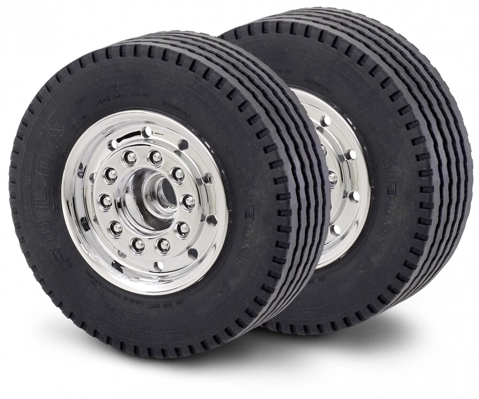 Carson 1:14 Truck Vorderachsfelge br. chrom (2) - 500907061 - Bild 2 von 3