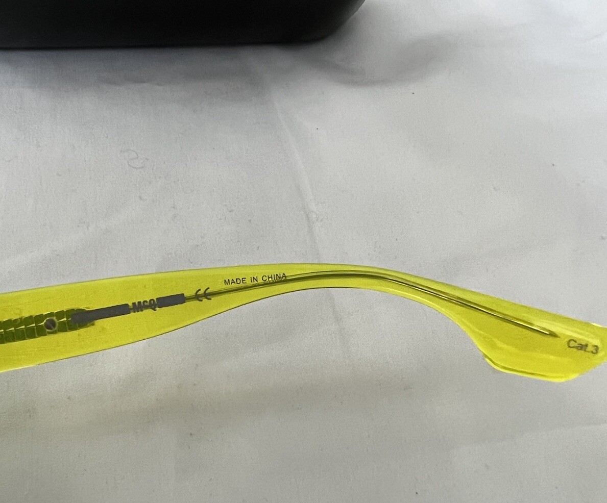 MCQ by Alexander McQueen Neon green frame sunglasses image 5