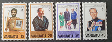 1981 VANUATU SET 60° COMPLEANNO PRINCIPE FILIPPO DUCA DI EDIMBURGO VF MNH