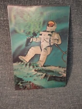 Space Walk Oversized Lenticular 3D Postcard - Space Walk Stamp 4-14-1970
