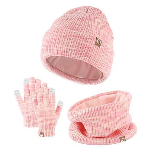 Girls Winter Hat and Gloves Set Winter Hat Scarf Gloves Set Thermal Warm Soft - Picture 18 of 21