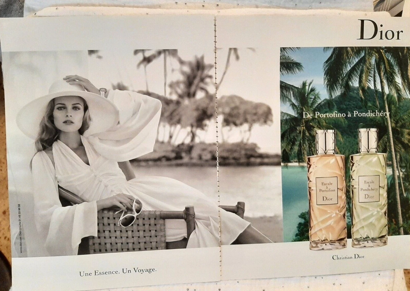 Publicité papier Parfum. Perfume Ad C. Dior Escale de 2009