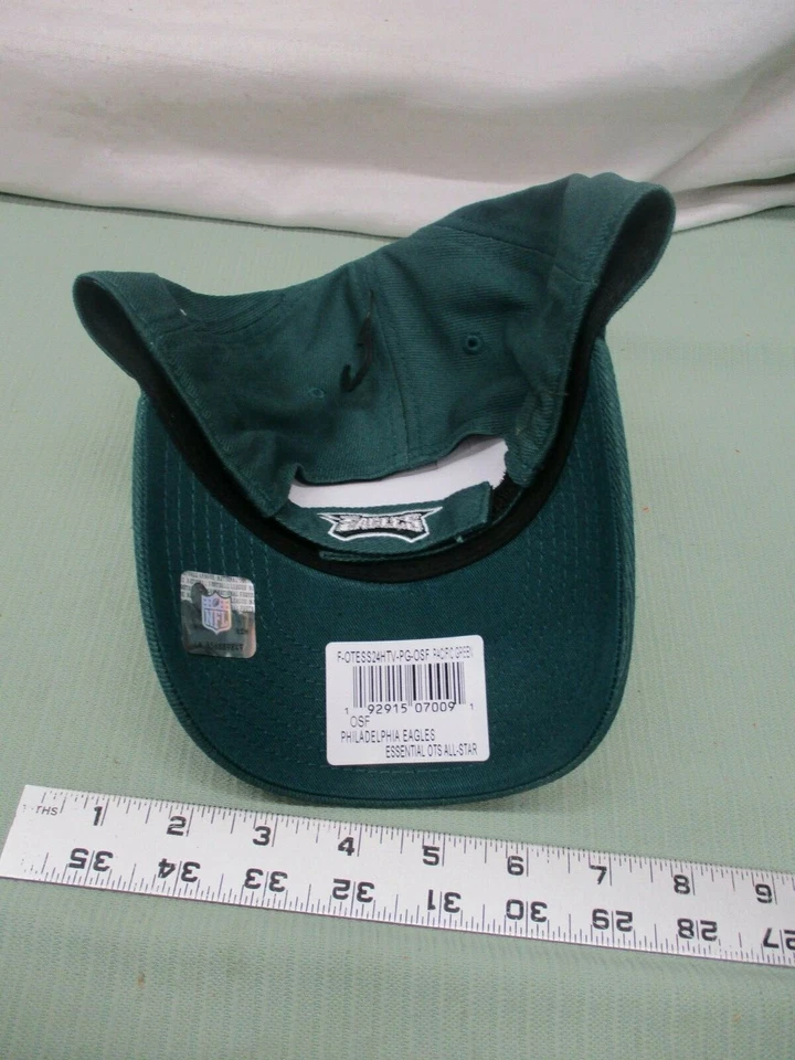 Eagles NFL Fútbol Equipo Deportivo Gorra Sombrero Tocado Nuevo Verde Gris Foto 2 de 3