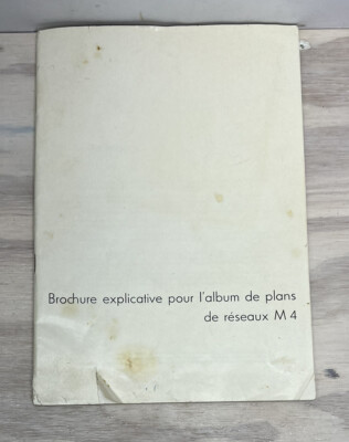 Fleischmann Catalog Brochure Train Sets French Instructions 1950's