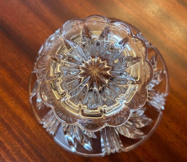 Marquis by Waterford (marked) leaded crystal candy dish, fluted, scalloped rim eBay