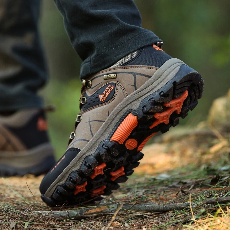 Men's Waterproof Hiking Boots, Outdoor Hiking Shoes for Men