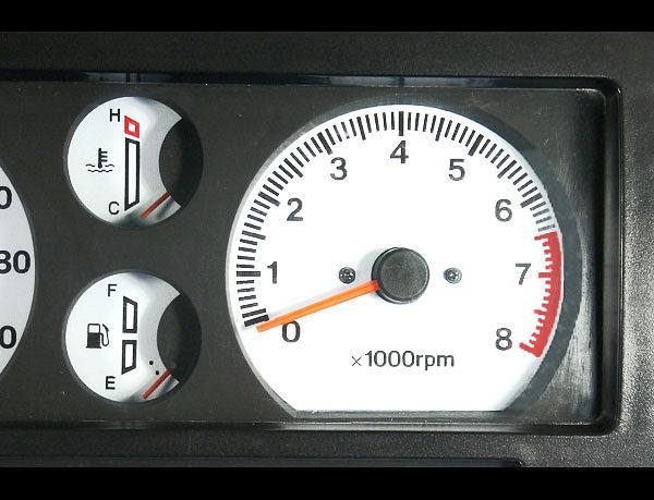 White Face Gauges for 1988-1995 Suzuki Samurai Tach Square