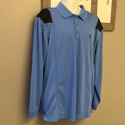 Cutter & Buck Men’s Blue Black Striped Collared Long Sleeve Golf Pullover- XL - Picture 3 of 16