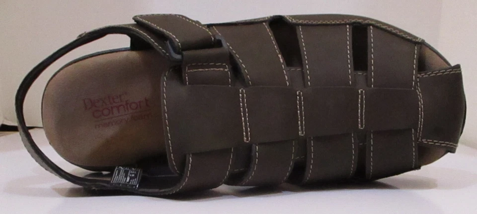 DEXTER CONFORT TALLAS 14 O 15 MARRÓN NEGRO TUCSON FISHERMAN SANDALIA ESPUMA VISCOELÁSTICA Foto 4 de 4