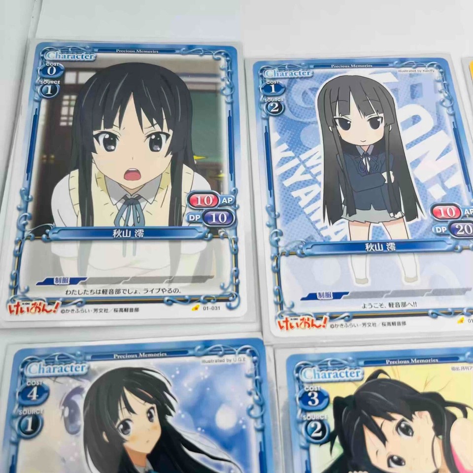 KON! Precious Memories TCG Trading Card Game Mio Akiyama Set of 7 eBay