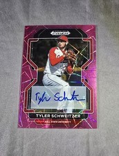 2022 Panini Prizm Draft Picks -Neon Pink Velocity Tyler Schweitzer PDP161 (AU)