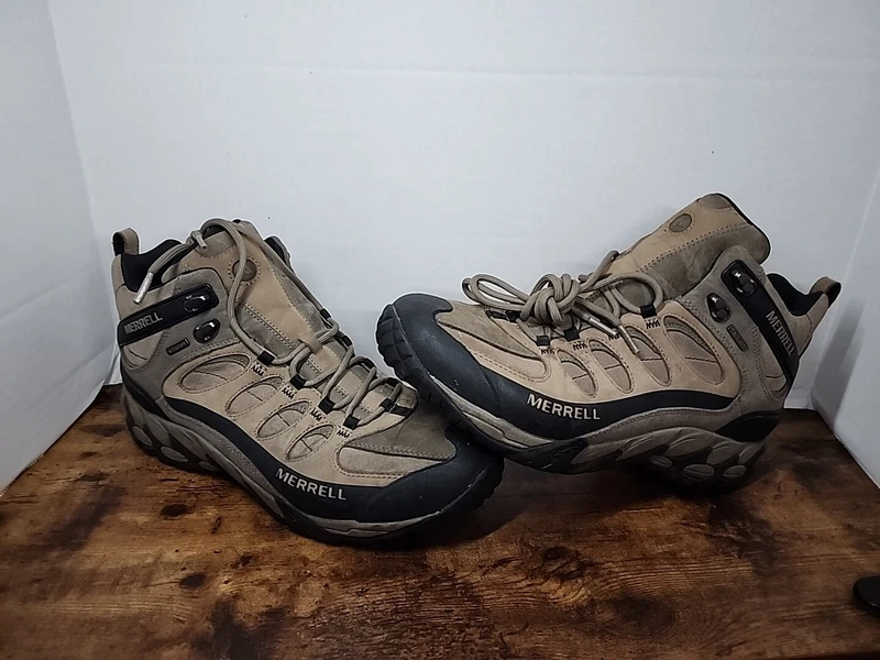 merrell waterproof refuge core mid trail hiking shoes