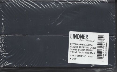 Lindner 752 Plastic Approval Cards 2-Row 5-11/16" x 3-5/16"(145mm x 83mm)Pkg. 50 - Picture 1 of 3