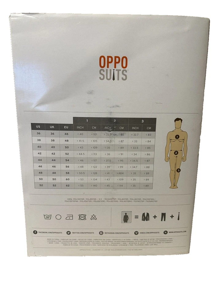 Opposuits THE RUDOLPH Christmas Tuxedo Suit Adult Costume 38 - Image 2 of 2