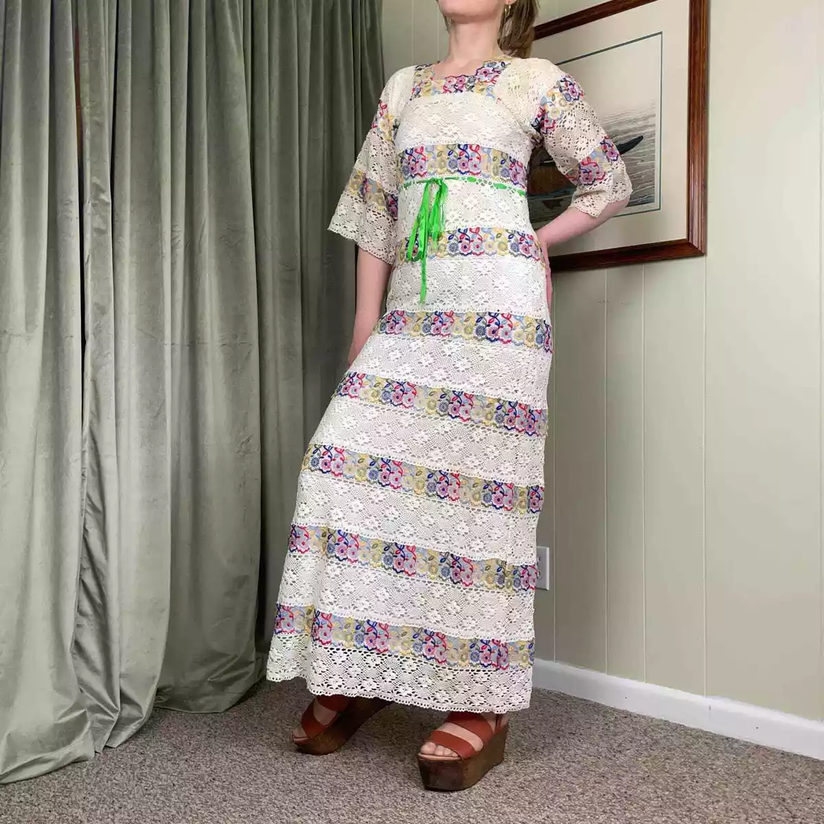 Vintage 1970s Mexican Wedding Dress eBay