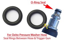 Ozito Pressure Washer Quick Release Hose Male End 2 O-Ring Rubber Seals