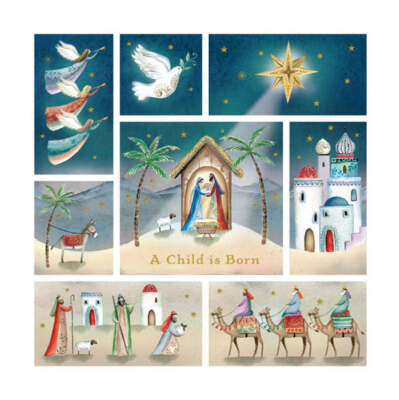 Compassion Charity Weihnachtskarten: Ein Kind wird geboren (10er-Pack)