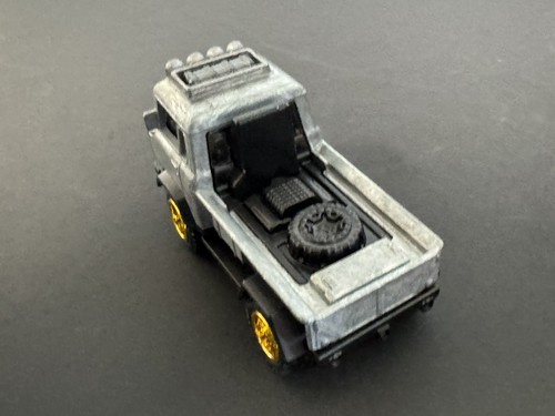HOT WHEELS PROTOTYPE TEST-RUN RAW BODY RIVET 1957 Jeep FC Pick Up Truck HTF ! - Picture 4 of 7
