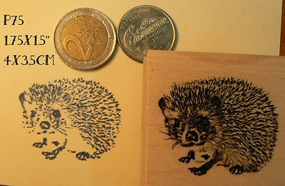 Hedgehog rubber stamp. P75