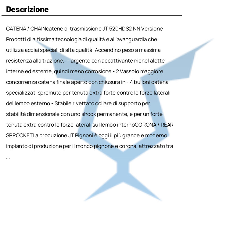 2021-2024 JT 520HDS2 SPROCKET 14 CROWN 51 SIS FANTIC MOTOR XX 250 CHAIN
