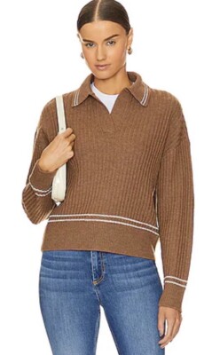 Rag & Bone monti polo sweater in CAMEL Large