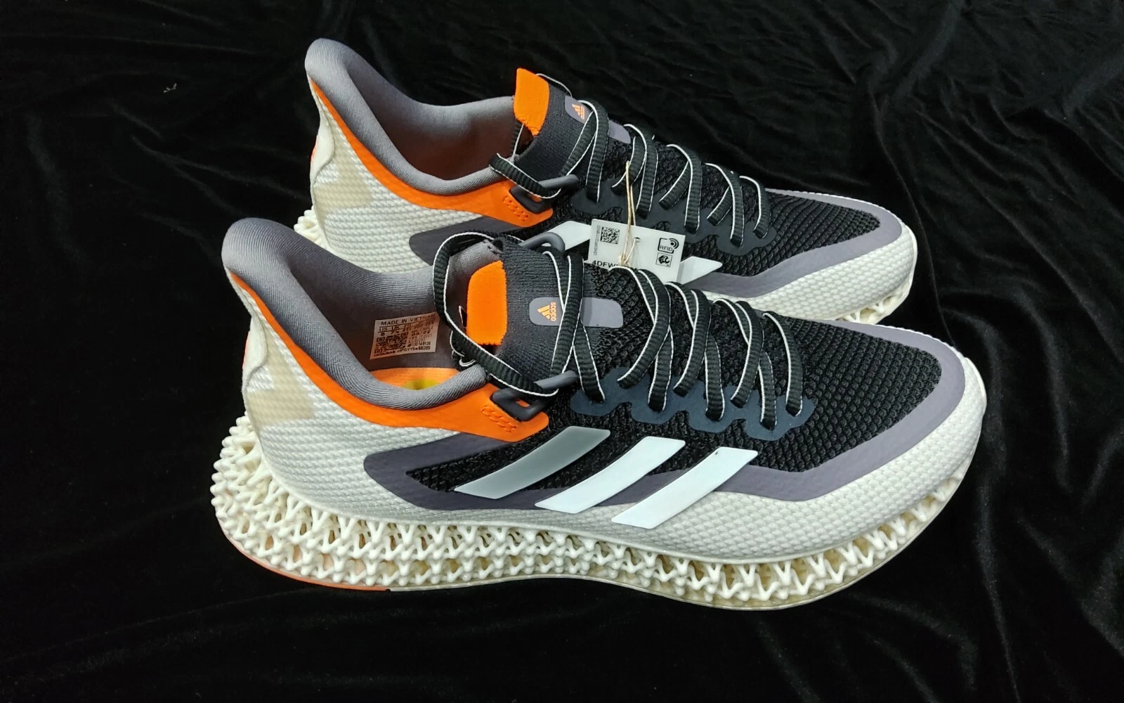 NUOVE ADIDAS UOMO 4DFWD 2 M OFF WHITE NERE TAGLIA 11