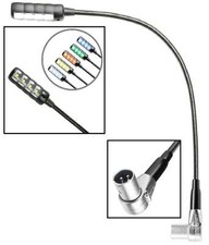 LED XLR 3-pol Multicolour Schwanenhalslampe M...