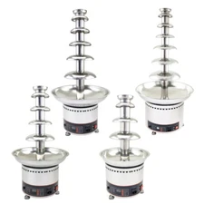 110V 7-tiers Chocolate Fountain Fondue Waterfall Machine 304 Stainless Steel
