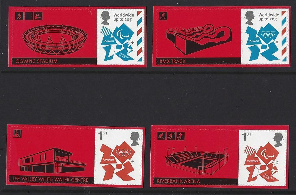 GREAT BRITAIN 2012 LONDON OLYMPIC GAMES SELF ADHESIVE STAMPS EX SMILERS SHEET
