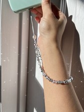 Suncatcher Glass Crystal Beaded Phone Wrist Strap, Camera Strap, Wallet Strap