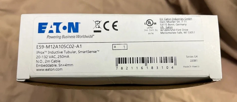 EATON E59-M12A105C02-A1 / E59M12A105C02A1 Sensor 12MM IPROX Inductive 4mm Range - Image 4 of 4