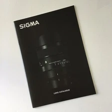 SIGMA Lens Japanese Catalog Comtemporary Sports Art Published in Feb 2024