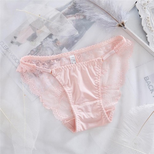 Sexy Transparent Panties Women Mesh Lace Solid Briefs Casual Seamless Unde&$6 - Picture 8 of 10