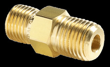 Ralston QTHA-1MB1 1/8" Male NPT x Male Quick-Test Adapter, Brass