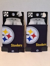 Set of 2 NFL Pittsburgh Steelers Logo Brand Koozies