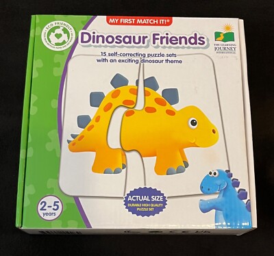 The Learning Journey: My First Match It Dinosaur Friends 2 Years and Up NEW