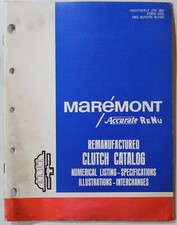 Maremont Remanufactured Clutches Parts Book ~ 1965 ~ Catalog # 6932