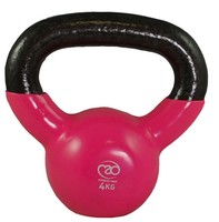Fitness Mad Gym Training Strength & Fitness Exercises 4kg Kettlebell - Pink Fitness Mad Gym Training Strength & Fitness Exercises 4kg Kettlebell - Pink