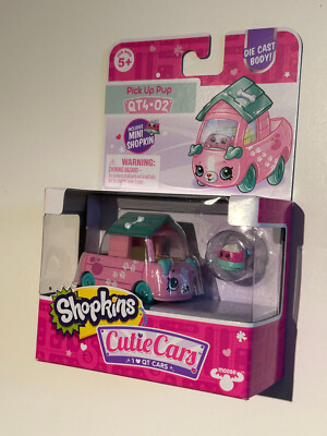 Shopkins Cutie Cars Series 4 #QT4-02 Pick Up Pup w/ mini Die-cast Moose Toys NEW