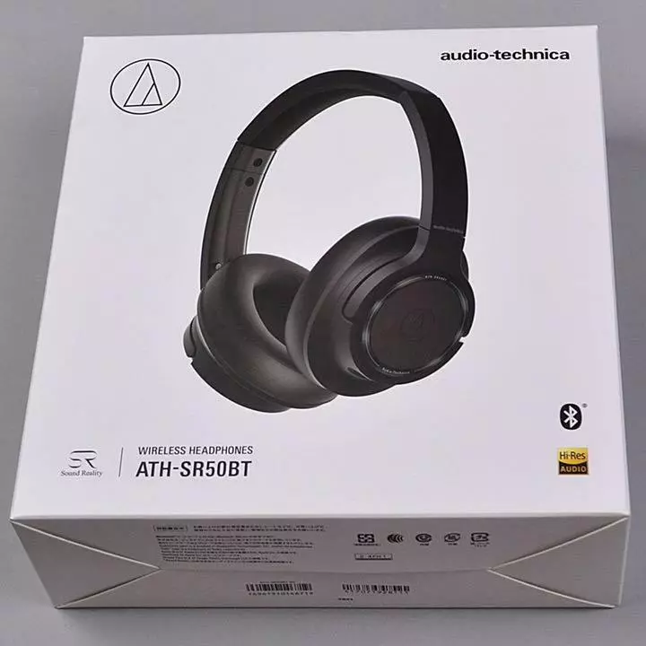 Audio technica ATH SR50BT ATH SR50BT Black Wireless Headphone Used