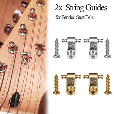 1 Pair Electric Gitarre Roller String Trees-Halteschale Ratgeber Chrom/Gold