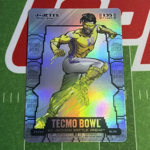 Bo Jackson Battle Arena 2026 Tecmo Bowl J-Jets Silver Coin Flip Battle Foil SP
