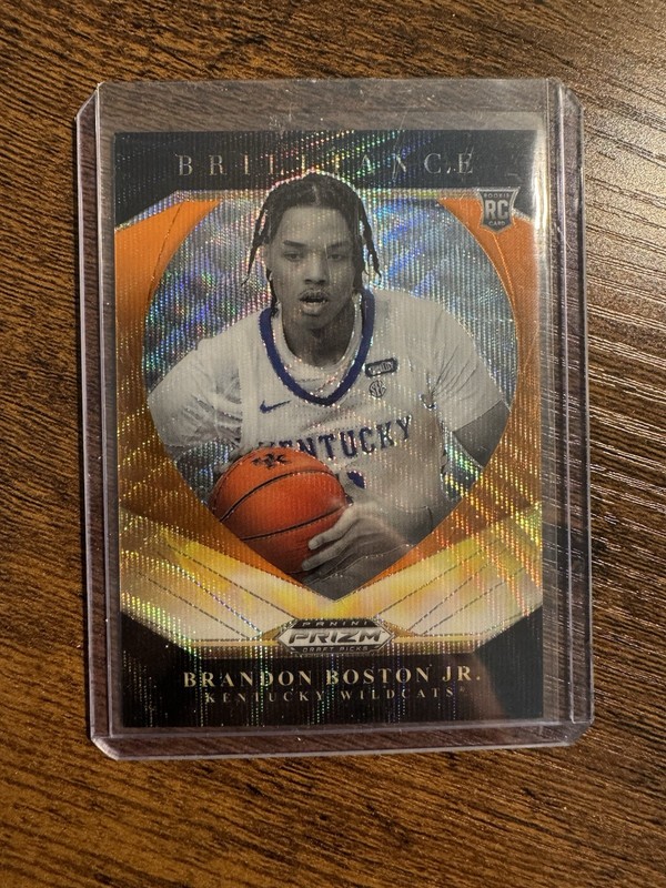 2021 Panini Prizm Draft Picks Brilliance - Brandon Boston #7 Orange Wave /75